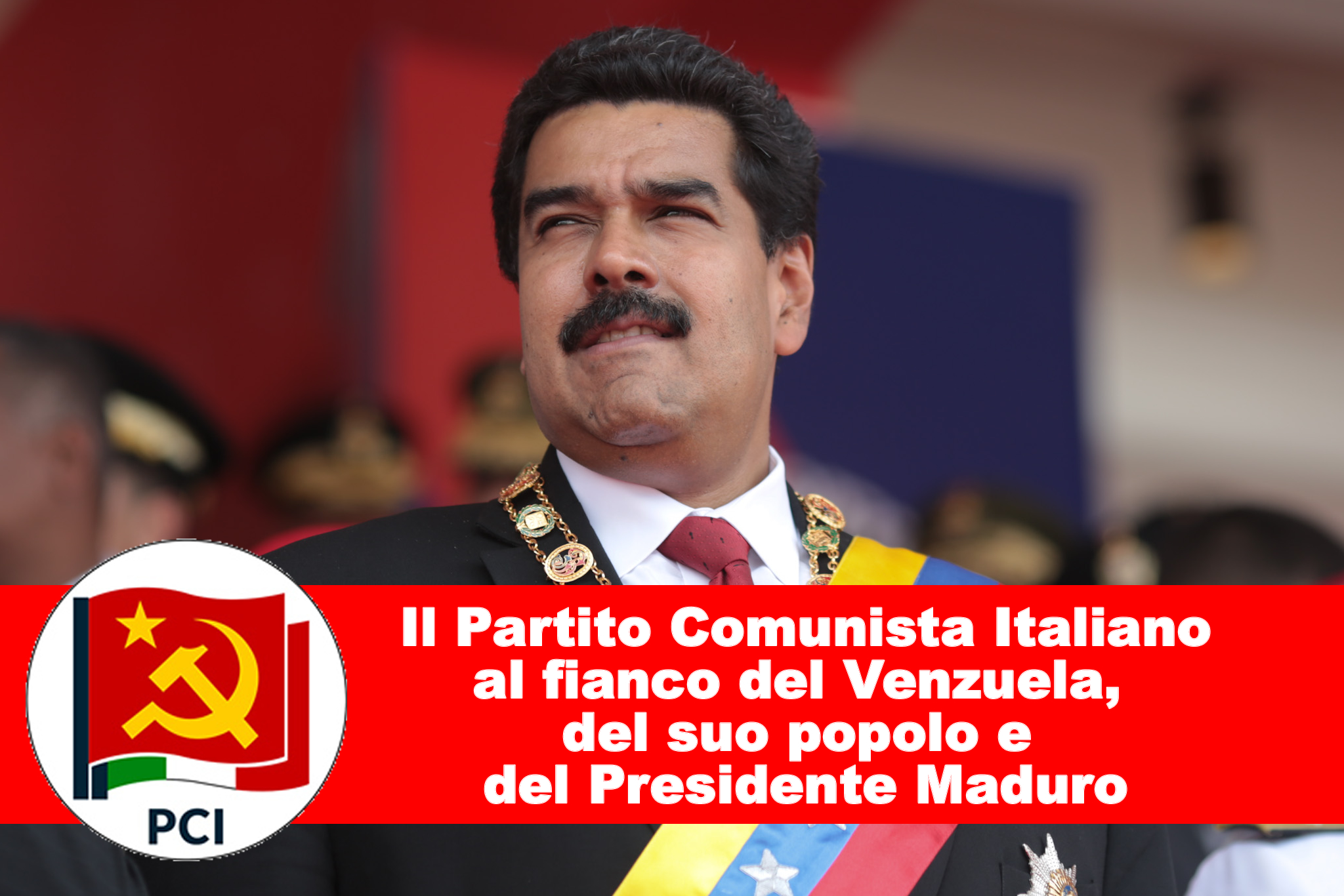Il PCI contro l'aggressione statunitense al Venezuela e all'arresto del Presidente Nicolas Maduro